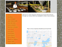 Tablet Screenshot of ginzajapaneserestaurant.com